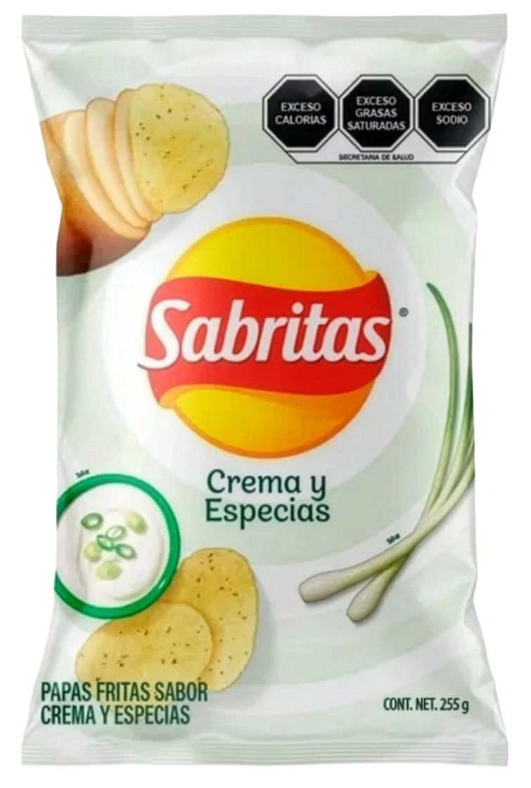 Papas Sabritas Crema y Especias
